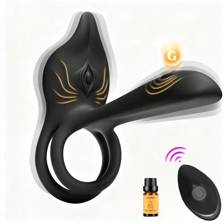 🖤🎁Enchanted Girl Luxe Smart Vibrating Ring – App-Controlled Pleasure for Couples 💫