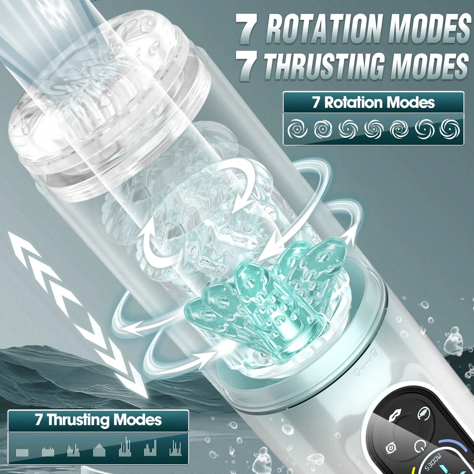 💥2025's Top-Rated Male Toy 💥 7-in-1 Pleasure Engine: LCD Control, Shape Your Size💪💪Amplify Your Pleasure😍
