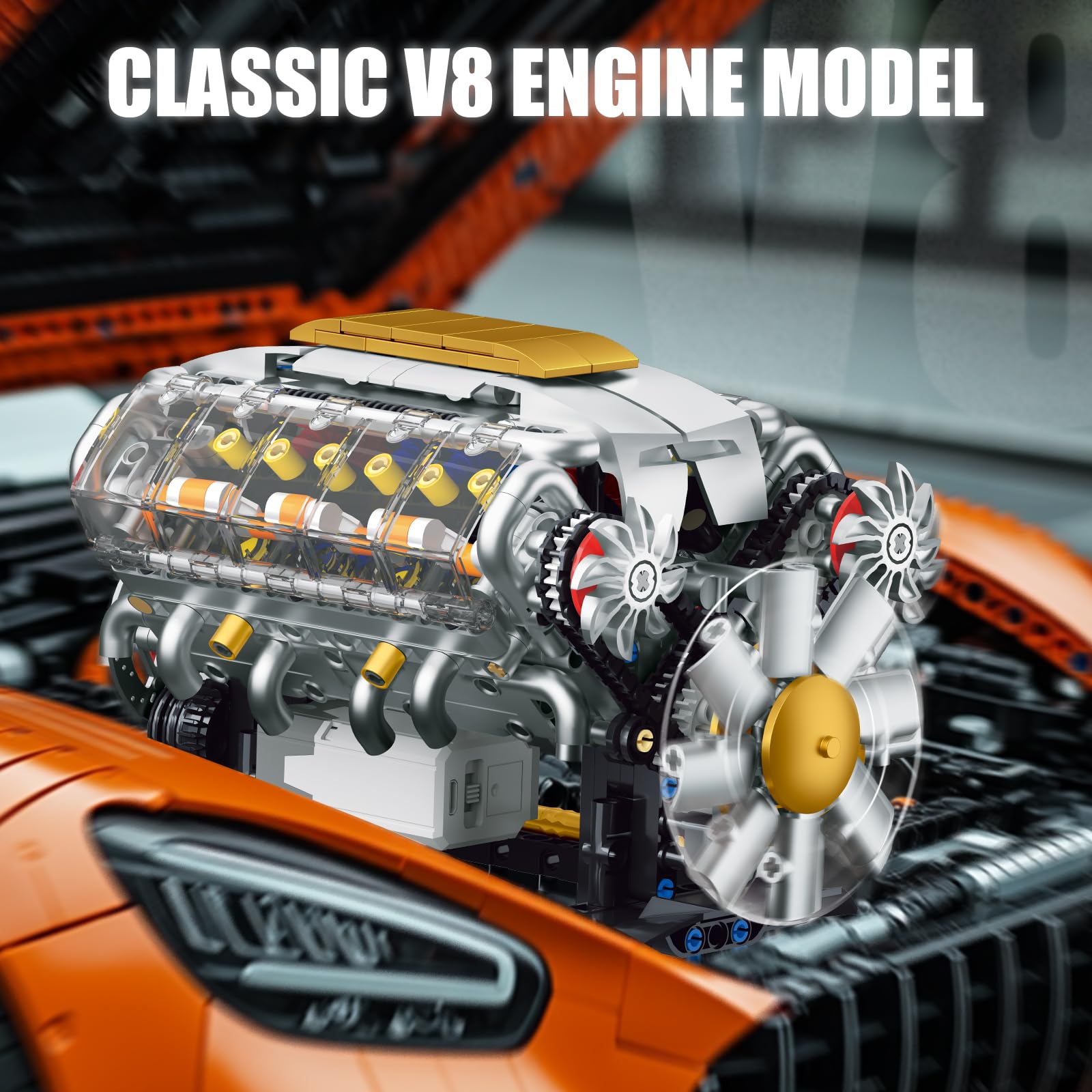 V8 Car Engine Building Kit 🔥Hot Sale - 49% off 🔥
