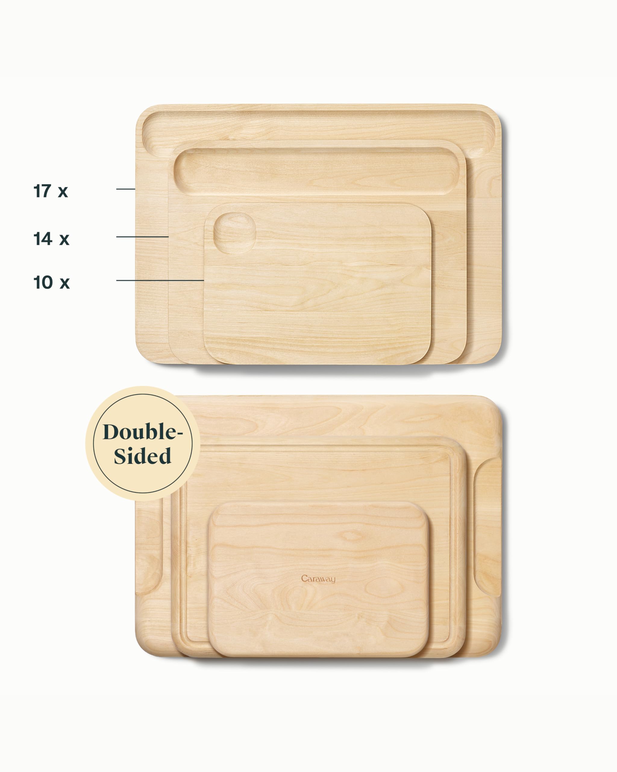 Double-Sided Wooden Cutting Board