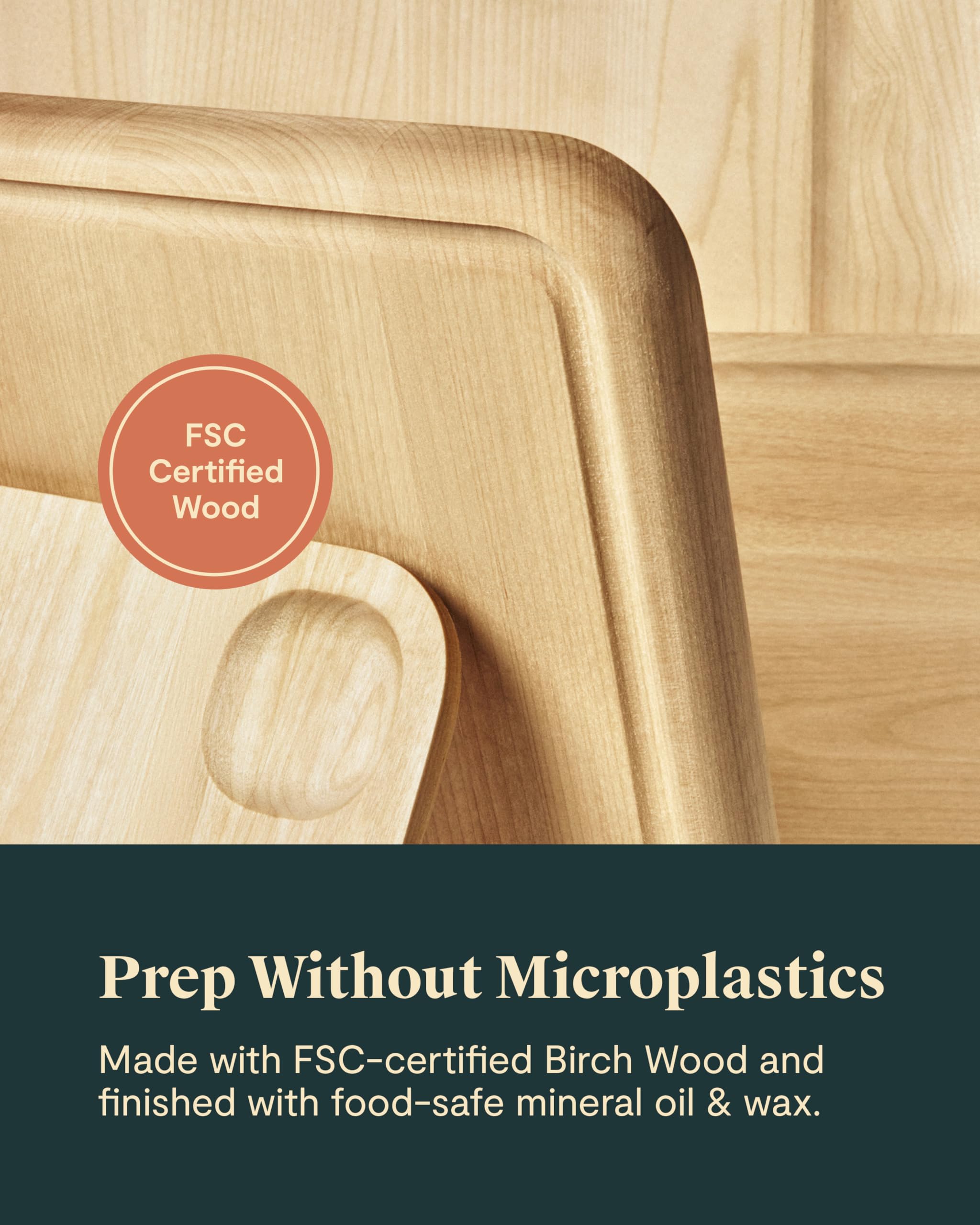 Double-Sided Wooden Cutting Board