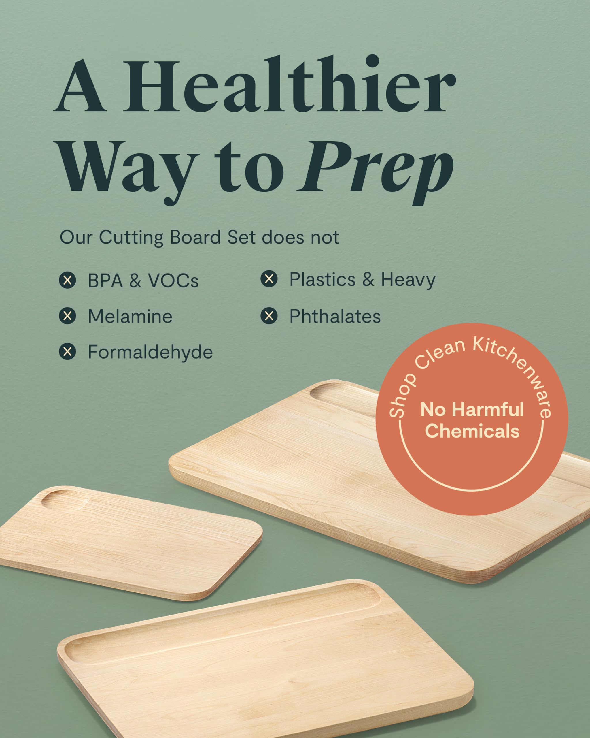 Double-Sided Wooden Cutting Board