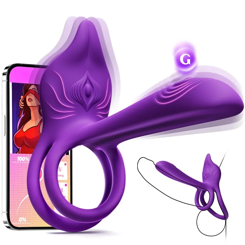 🏷 Enchanted Girl Luxe Smart Vibrating Ring – App-Controlled Pleasure for Couples 💫